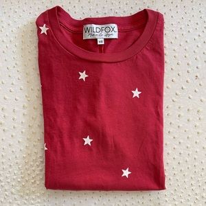 WILDFOX | red & white star tee